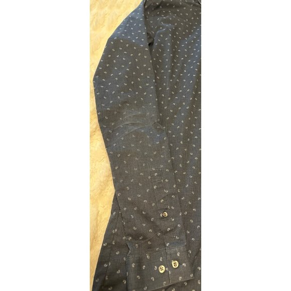 JF J. Ferrar Big & Tall Button-Down Shirt Cotton Blend Men Sze 16.5 (38/39) READ - Picture 8 of 16